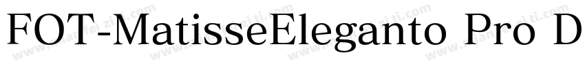FOT-MatisseEleganto Pro DB字体转换